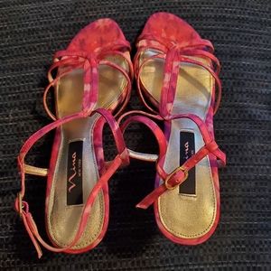 SALE Pink tie-dye sandal heels